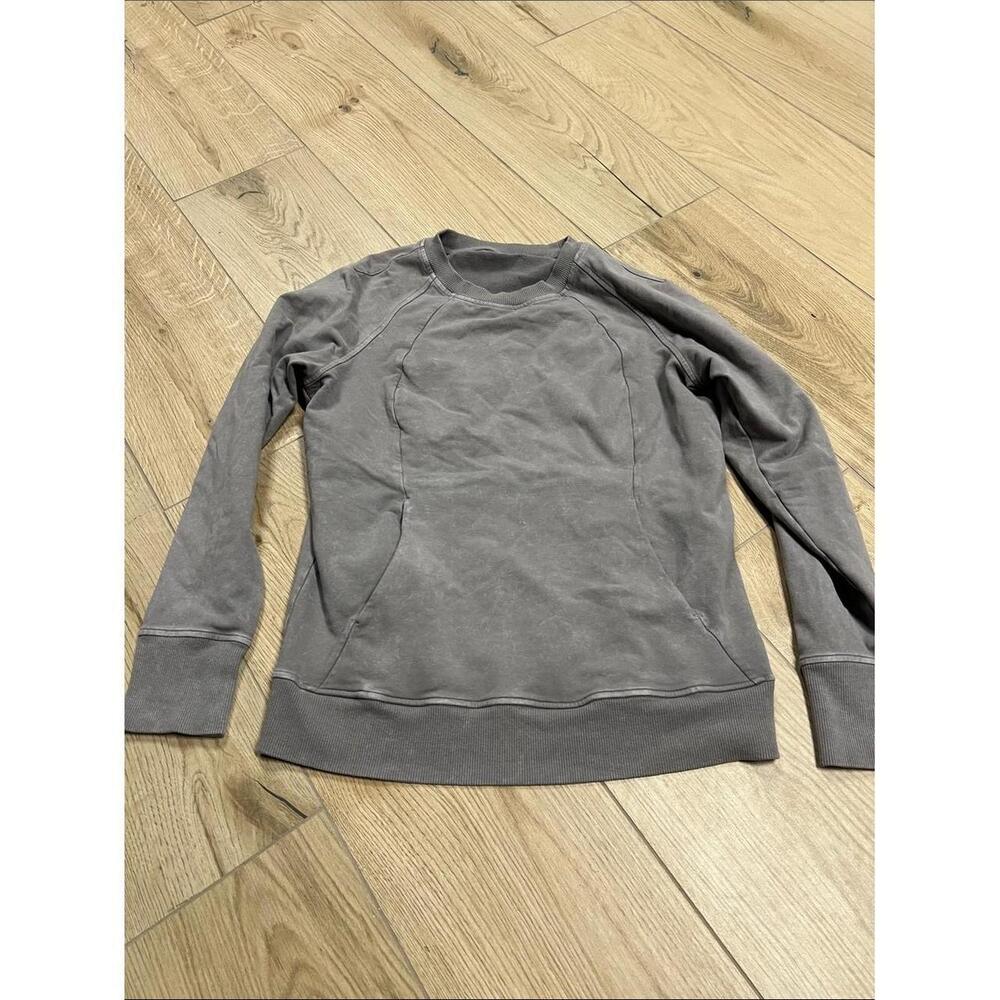 lululemon athletica Scuba crew Gray Scoop Neck Sweatshirt